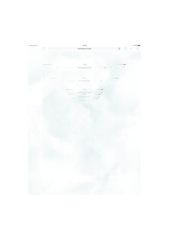Kirill Tulin. Dalla resistenza alla nube. 2016. Pigmenttinditrükk läbipaistval polüester filmil, LEC valgus, nailonist nöör, konteiner. 29,7 x 42 cm, installatsioon varieeruvate mõõtudega. Tiraaž: 2 + 1 AP